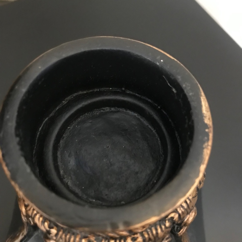 Vintage Black Decanter Bottle Vase - Picture 4 of 7